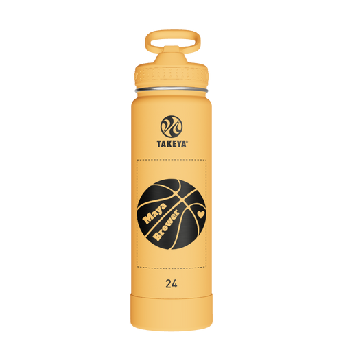 Actives Water Bottle With Straw Lid - customized
