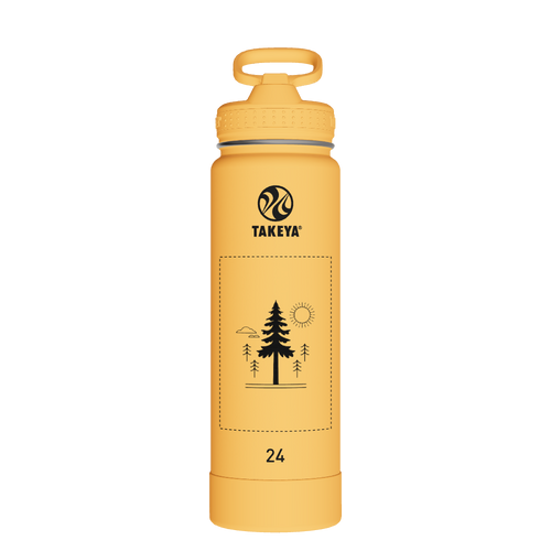 Actives Water Bottle With Straw Lid - customized