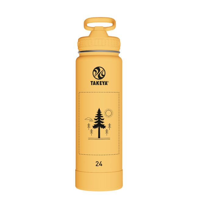Actives Water Bottle With Straw Lid - customized