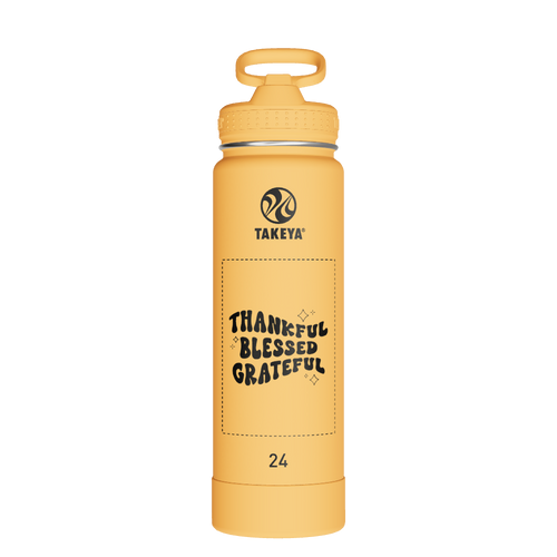 Actives Water Bottle With Straw Lid - customized