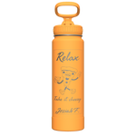 Actives Water Bottle With Straw Lid - customized