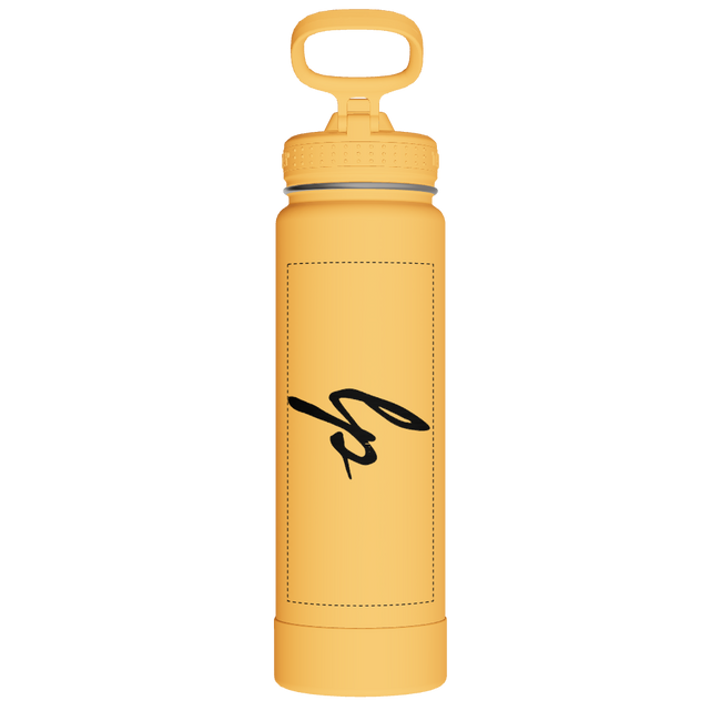 Actives Water Bottle With Straw Lid - customized