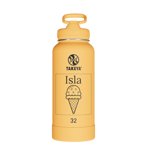 Actives Water Bottle With Straw Lid - customized