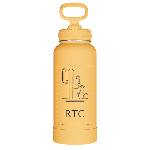 Actives Water Bottle With Straw Lid - customized