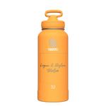 Actives Water Bottle With Straw Lid - customized