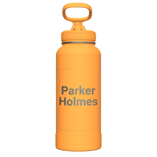 Honeycomb Actives Water Bottle With Straw Lid - customized
