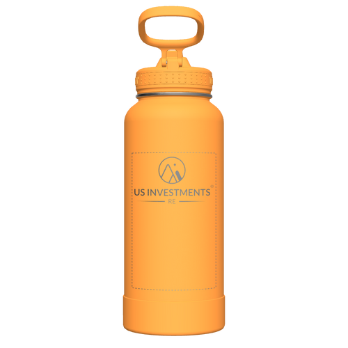 Honeycomb Actives Water Bottle With Straw Lid - customized