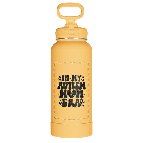 Actives Water Bottle With Straw Lid - customized