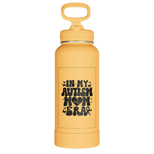 Actives Water Bottle With Straw Lid - customized