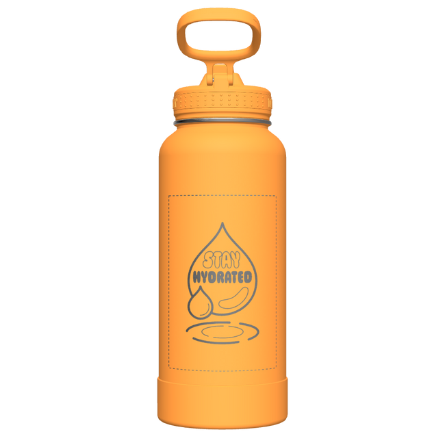 Honeycomb Actives Water Bottle With Straw Lid - customized