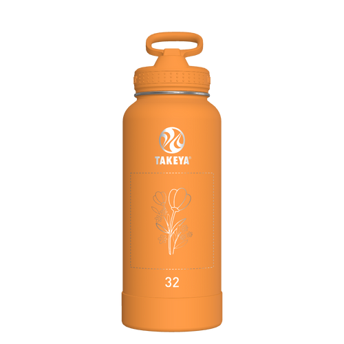 Honeycomb Actives Water Bottle With Straw Lid - customized