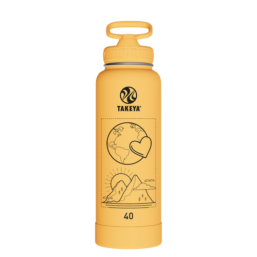 Actives Water Bottle With Straw Lid - customized