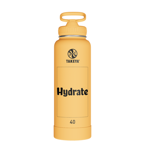 Actives Water Bottle With Straw Lid - customized