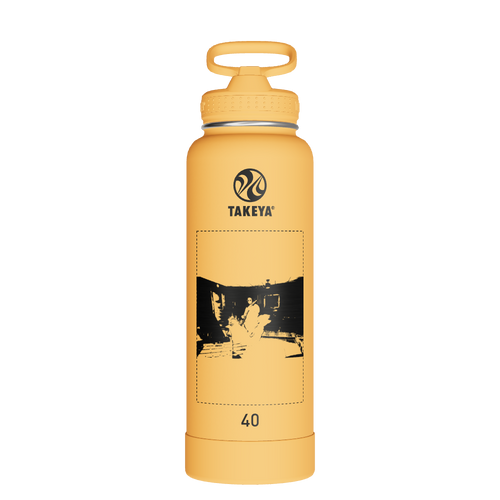 Actives Water Bottle With Straw Lid - customized