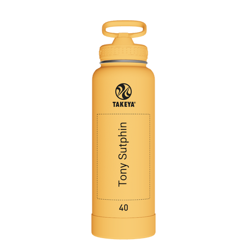 Actives Water Bottle With Straw Lid - customized