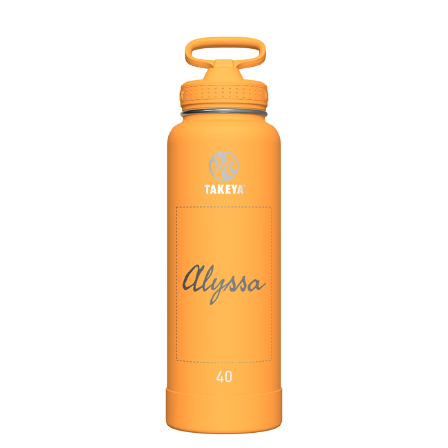 Honeycomb Actives Water Bottle With Straw Lid - customized