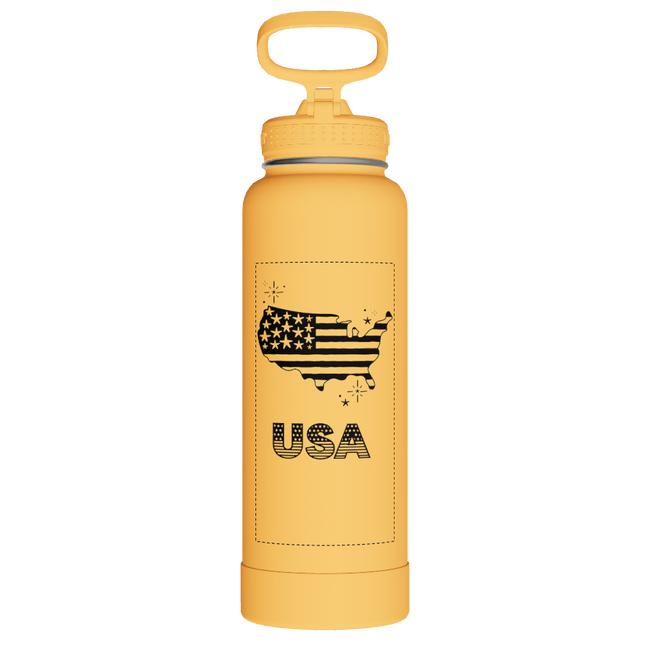 Actives Water Bottle With Straw Lid - customized