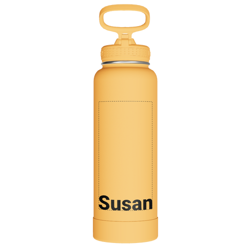 Actives Water Bottle With Straw Lid - customized