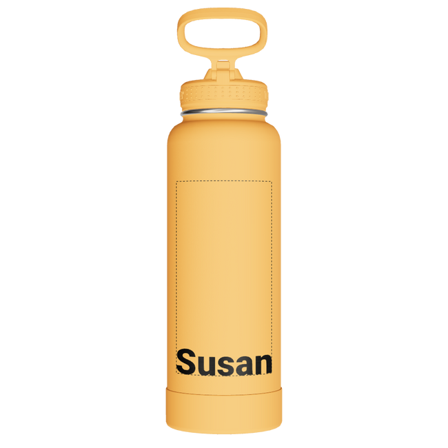 Actives Water Bottle With Straw Lid - customized