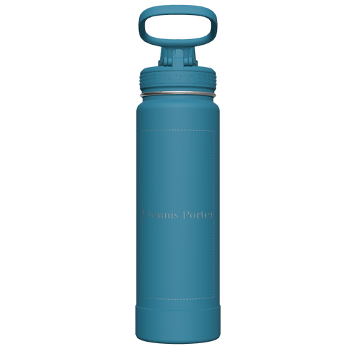 Mystic Blue Actives Water Bottle With Spout Lid - customized
