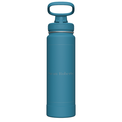 Mystic Blue Actives Water Bottle With Spout Lid - customized