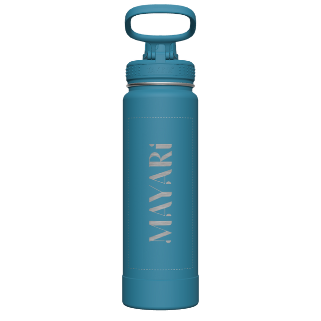 Mystic Blue Actives Water Bottle With Spout Lid - customized