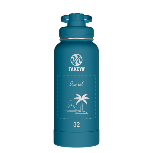 Actives Water Bottle With Spout Lid - customized