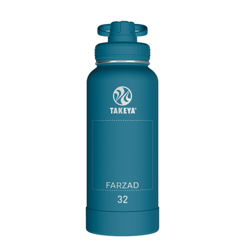 Actives Water Bottle With Spout Lid - customized
