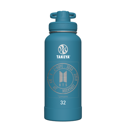 Mystic Blue Actives Water Bottle With Spout Lid - customized