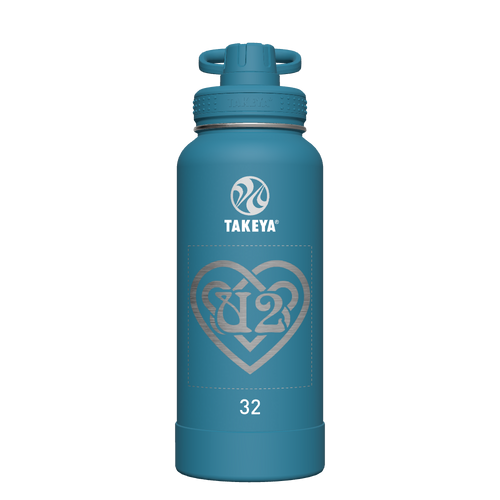 Mystic Blue Actives Water Bottle With Spout Lid - customized