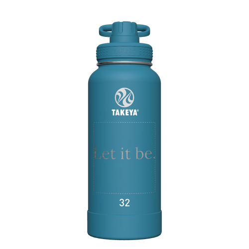 Mystic Blue Actives Water Bottle With Spout Lid - customized