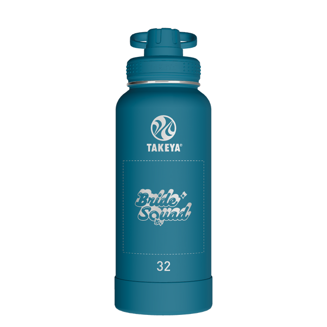 Actives Water Bottle With Spout Lid - customized