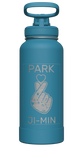Mystic Blue Actives Water Bottle With Spout Lid - customized