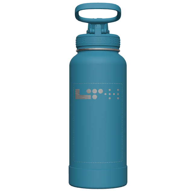 Mystic Blue Actives Water Bottle With Spout Lid - customized