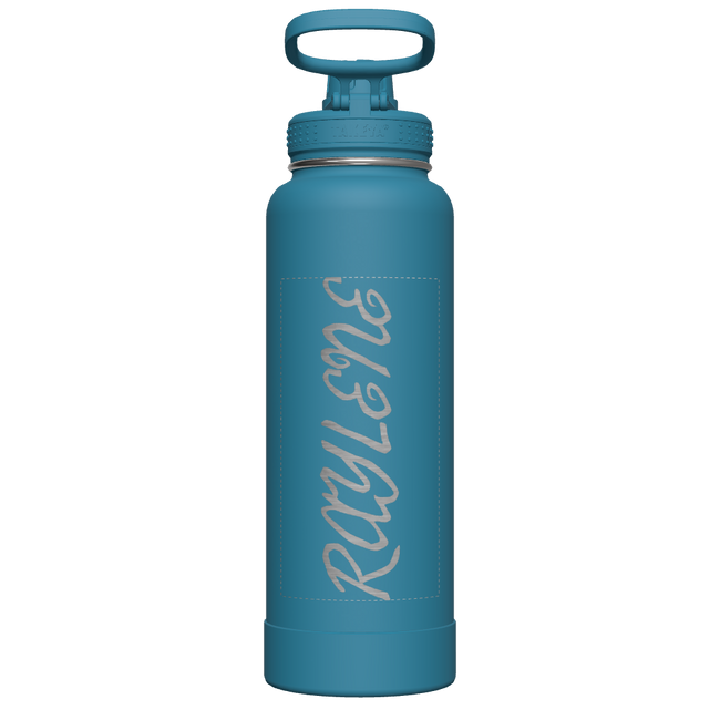 Mystic Blue Actives Water Bottle With Spout Lid - customized
