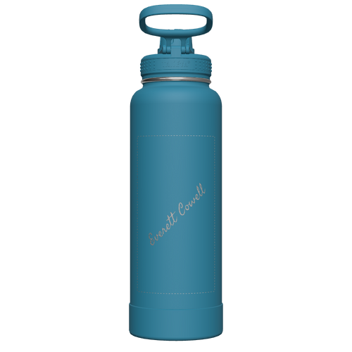 Mystic Blue Actives Water Bottle With Spout Lid - customized