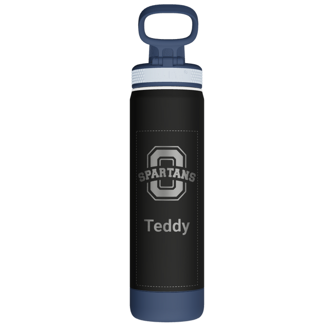22oz Sport Water Bottle Soft Touch With Spout Lid - customized