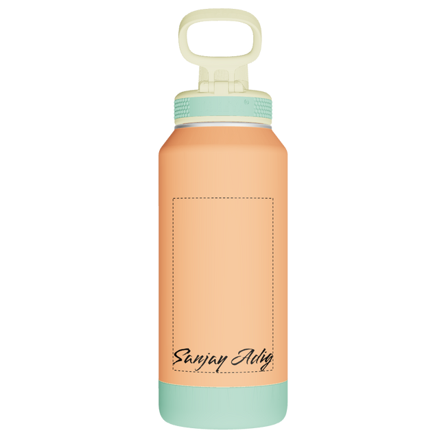 Sport Soft Touch Water Bottle With Spout Lid - customized