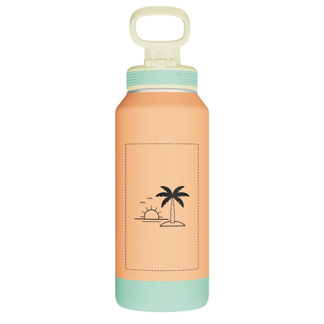 Sport Soft Touch Water Bottle With Spout Lid - customized
