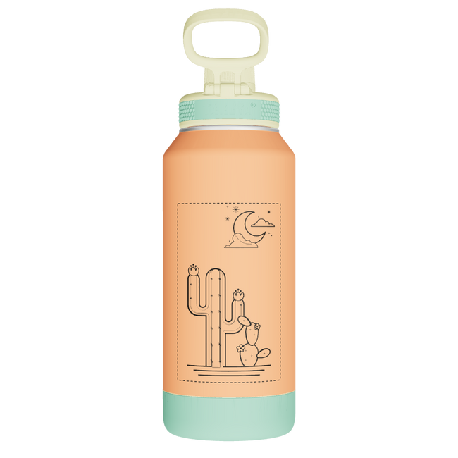 Sport Soft Touch Water Bottle With Spout Lid - customized