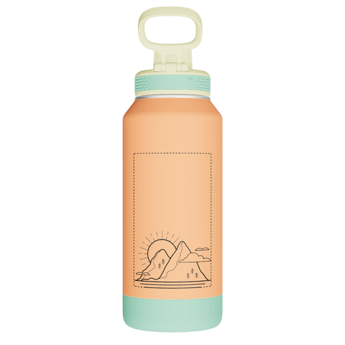Sport Soft Touch Water Bottle With Spout Lid - customized