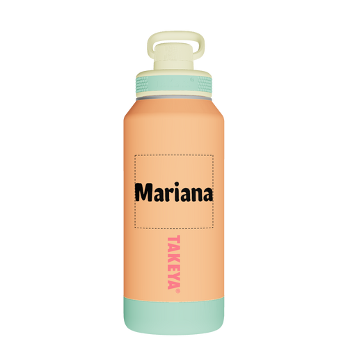 Sport Soft Touch Water Bottle With Spout Lid - customized