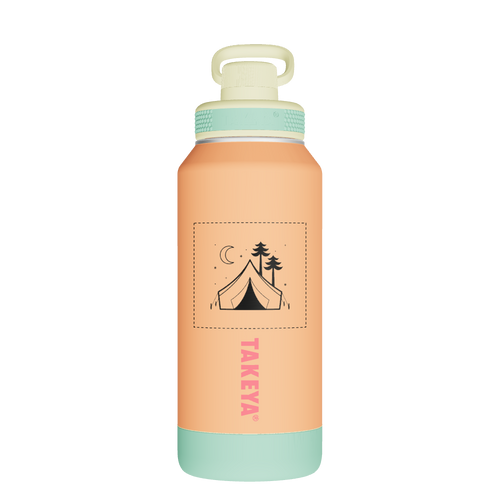 Sport Soft Touch Water Bottle With Spout Lid - customized