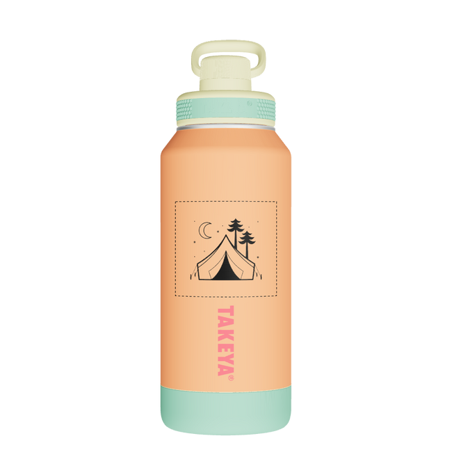 Sport Soft Touch Water Bottle With Spout Lid - customized