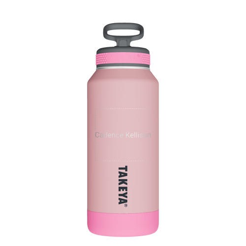 Sport Soft Touch Water Bottle With Straw Lid - customized