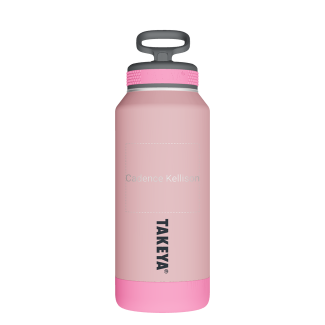 Sport Soft Touch Water Bottle With Straw Lid - customized