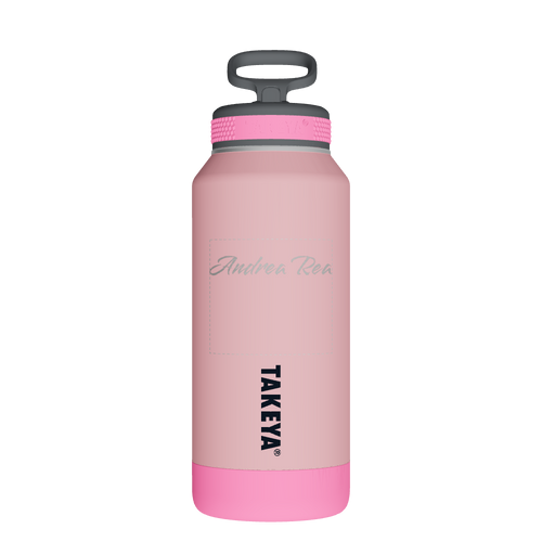 Sport Soft Touch Water Bottle With Straw LId - customized