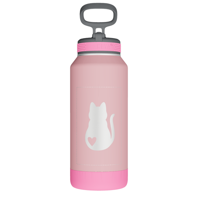 Sport Soft Touch Water Bottle With Straw LId - customized