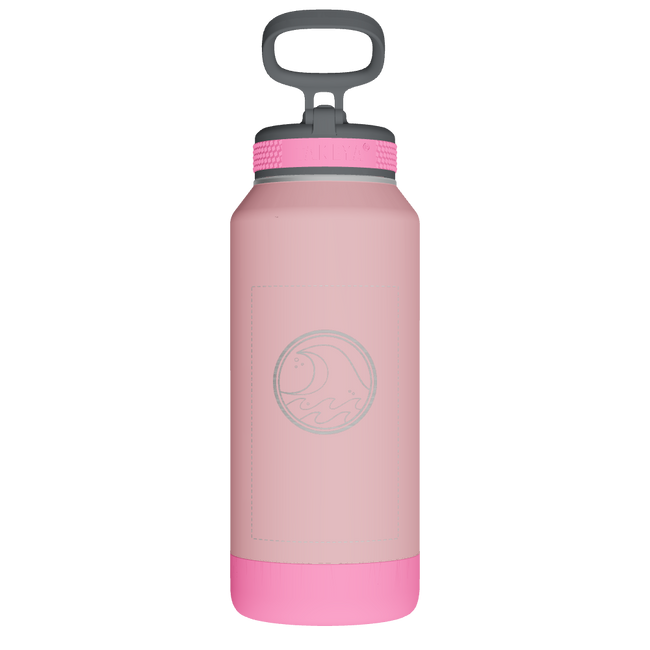 Sport Soft Touch Water Bottle With Straw LId - customized