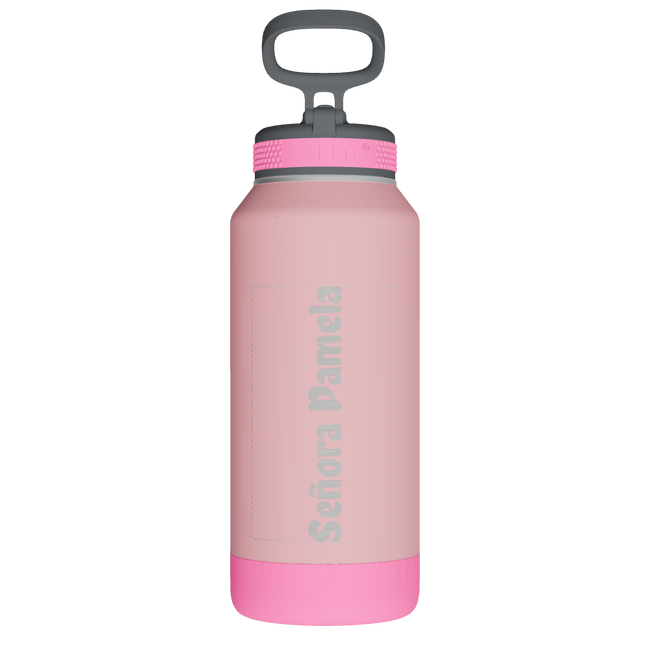 Sport Soft Touch Water Bottle With Straw LId - customized